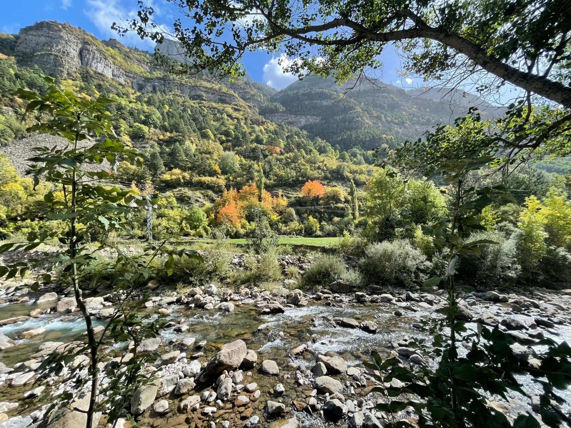 Calmfranc Atico Abuhardillado Con Vistas Al Rio Y La Montana Avistamiento De Ciervos En Canfranc Pueblo Zewnętrze zdjęcie